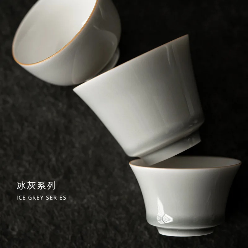 Ice Gray Glaze Cup Japanese St - Japanese Pottery recension och pris
