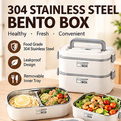 Double Layer 304 Stainless Ste - Bento Box recension och pris
