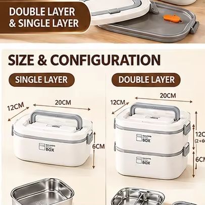 Double Layer 304 Stainless Ste - Bento Box recension och pris