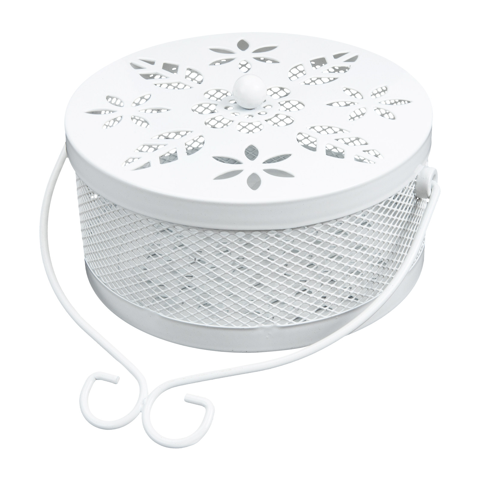 Box Wrought White Smooth Textu - Incense Holder recension och pris
