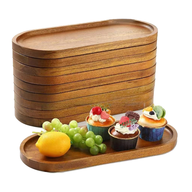 NEW Tableware Solid Wood Round - Japanese Snacks recension och pris