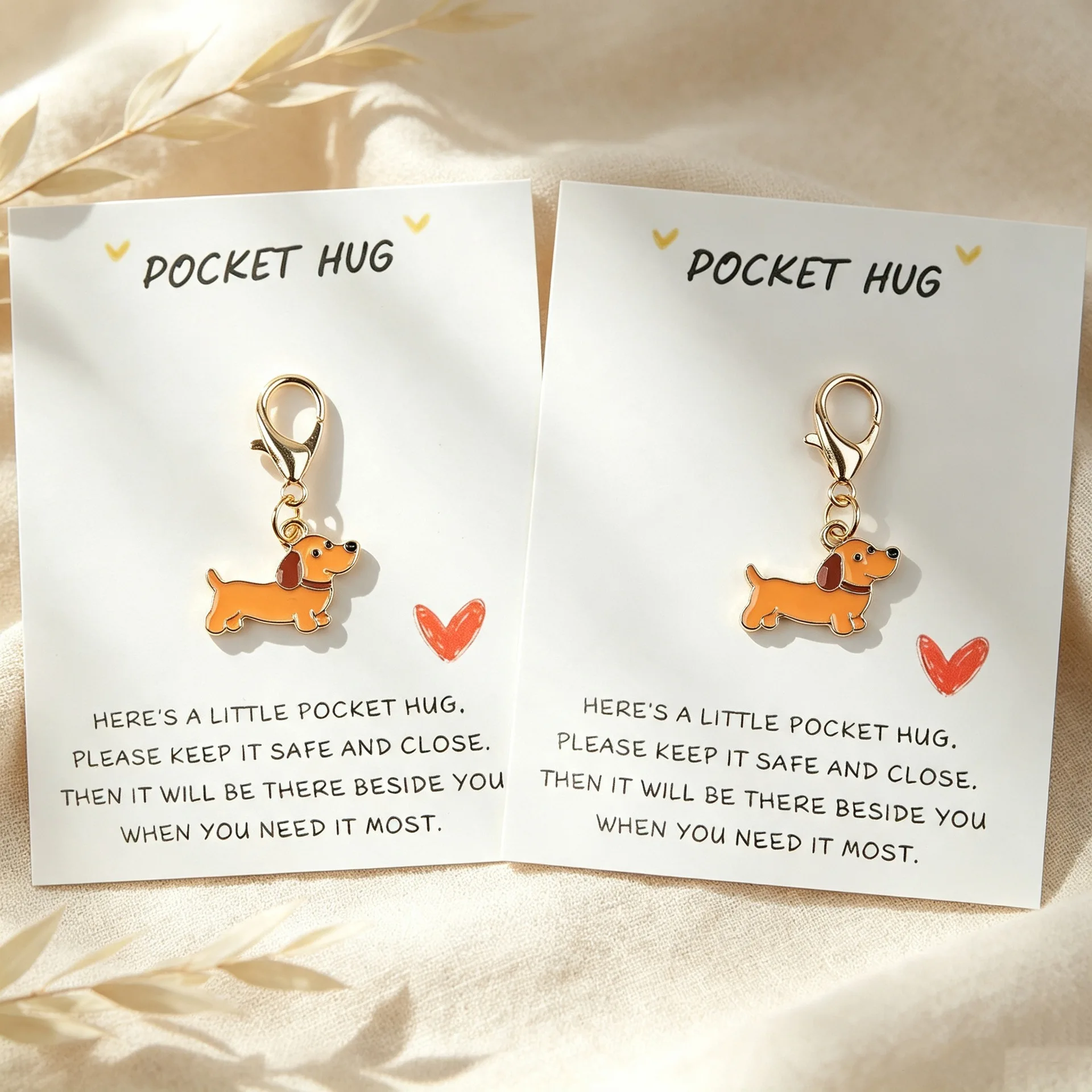 5 Pcs Cute Dachshund Keychain, - Matcha recension och pris
