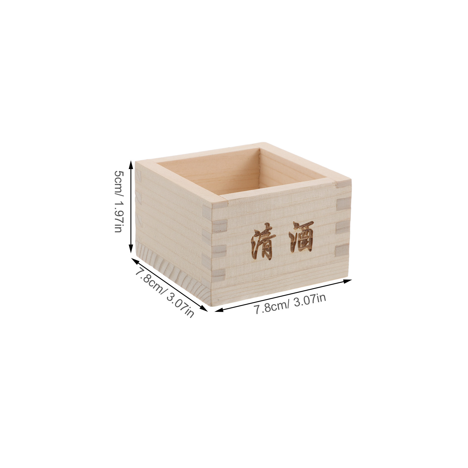 2Pcs Wooden Sake Masu Box Trad - Japanese Restaurant Lifestyle recension och pris