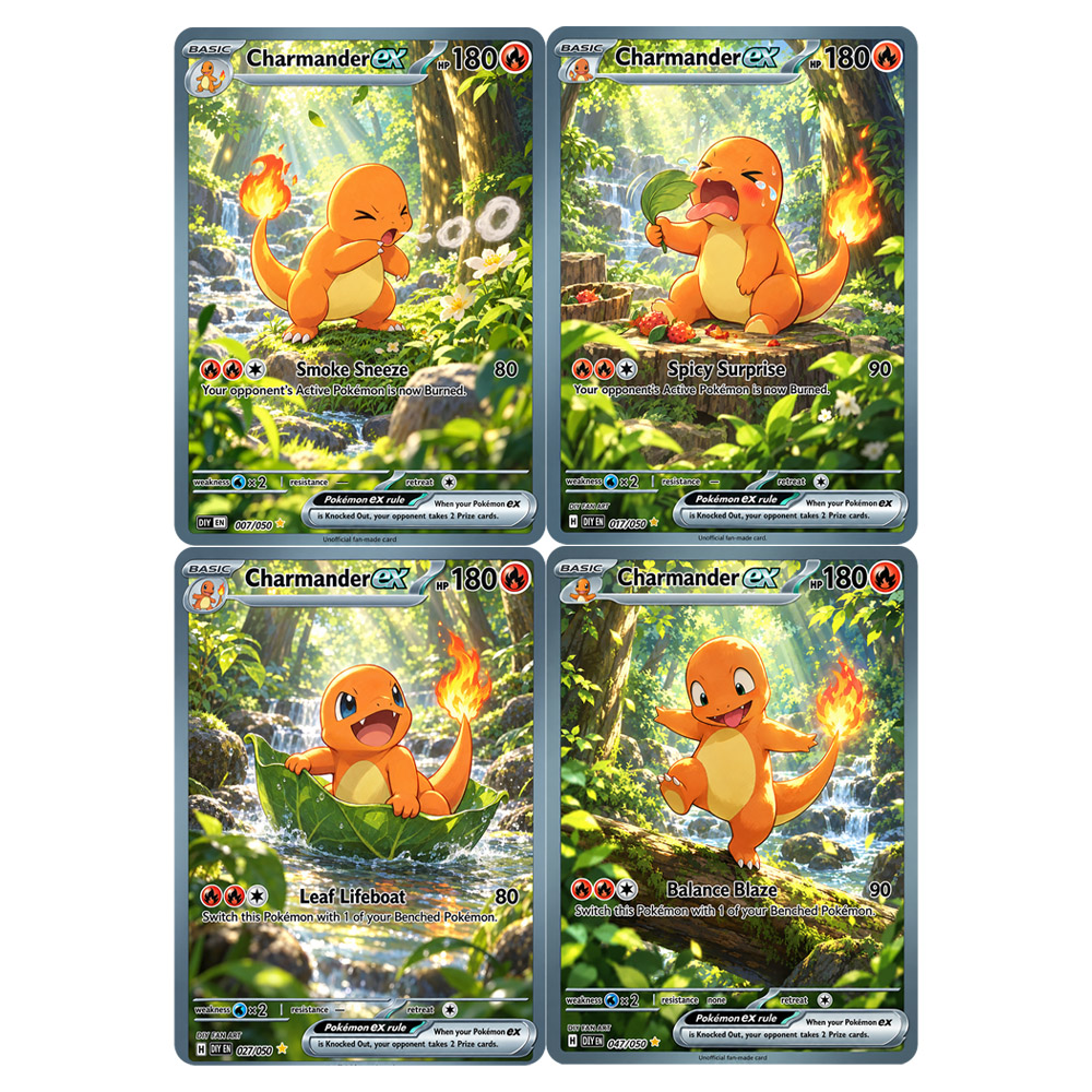 4PCS/Set DIY Collection Card E - Japanese Fan recension och pris