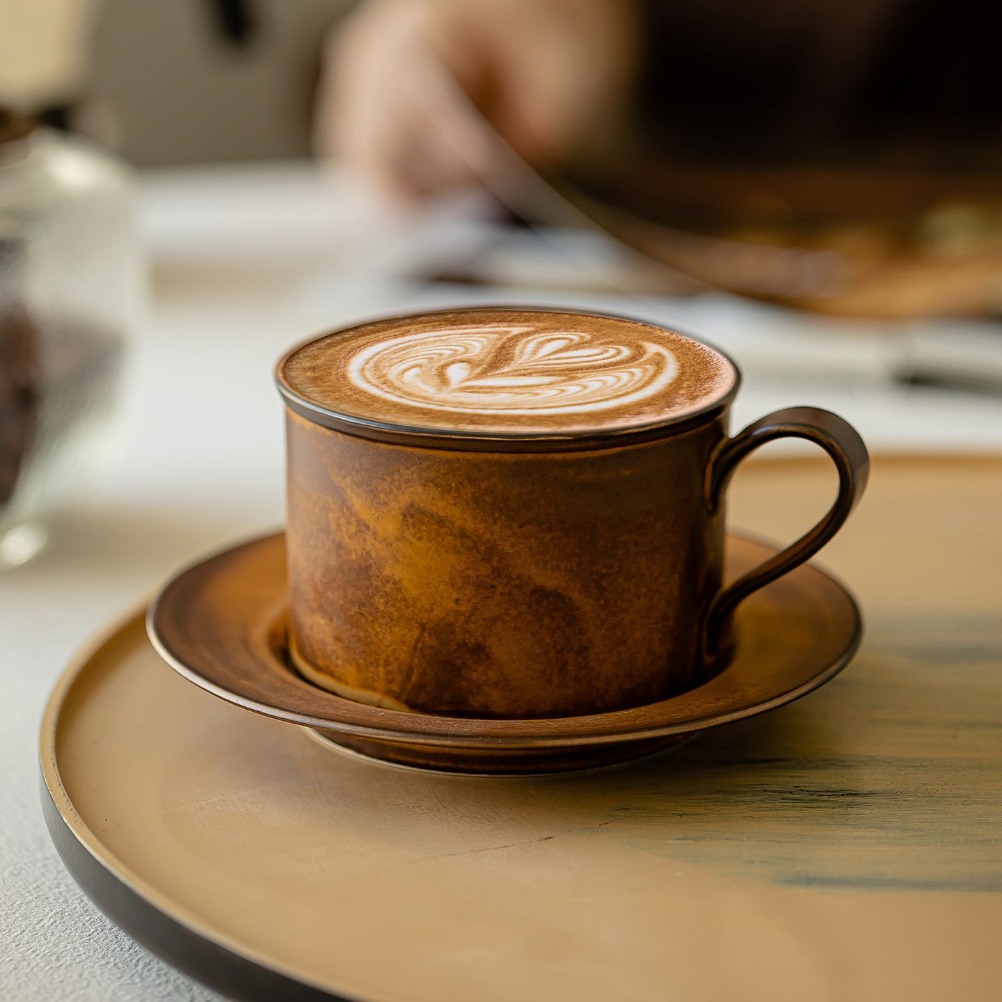Japanese Retro Coffee Cup and  - Japanese Pottery recension och pris